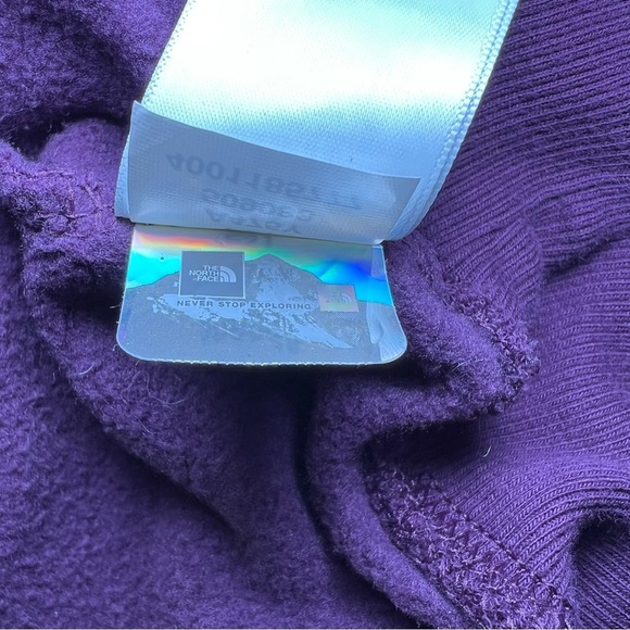 The North Face Never Stop Exploring Box Logo Hoodie Deep Purple - Picture 9 of 9